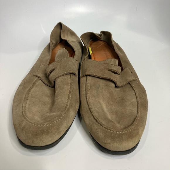 Wolf & shepherd tan suede loafers men’s size 12.5 preppy casual business casual - Picture 3 of 11